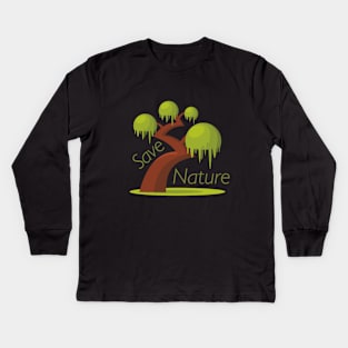 Save nature Kids Long Sleeve T-Shirt